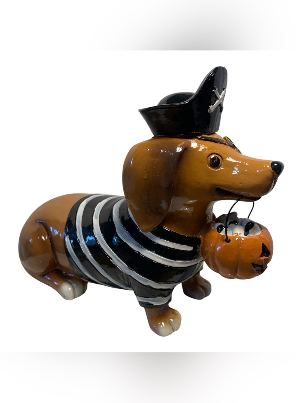 Halloween Pirate Dachshund Wiener Dog Figurine - NWT **
